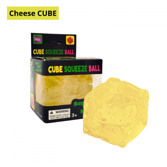 !Pretstresa rotaļlieta KUBS – JELLY, DIAMOND, CHEESE, STANDART