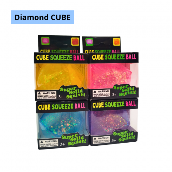 !Pretstresa rotaļlieta KUBS – JELLY, DIAMOND, CHEESE, STANDART