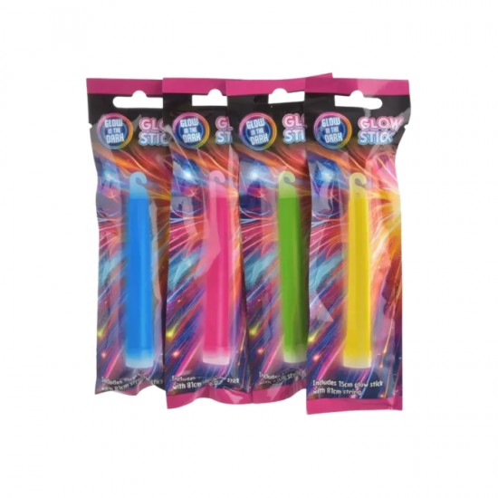 Светящиеся в темноте палочки GLOW IN THE DARK 15 см, 2 шт.