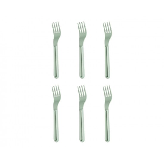 Plastmasas dakšas ALYTHIA 6 gab – zaļas