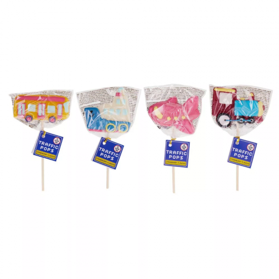 Ledene uz kociņa LOLLIPOPS 50g - TRAFFIC POPS