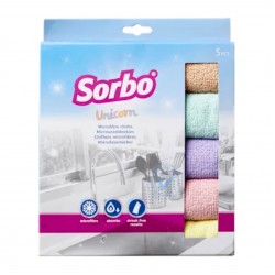 Mikrošķiedras lupatiņas SORBO 40 x 40 cm 5 gab - Unicorn