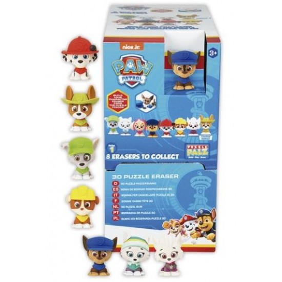 Dzešgumija kastītē PAW PATROL 3D 6,5x4,5x4,5cm
