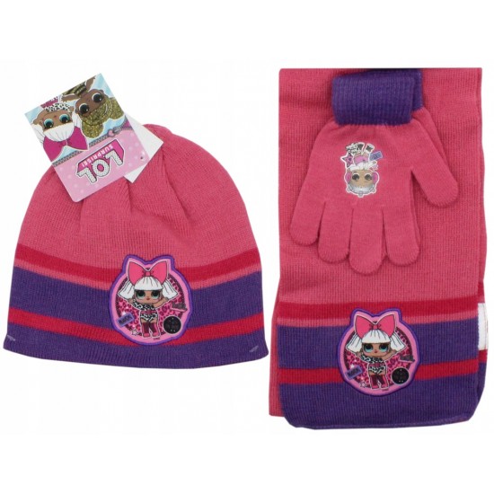 Komplekts bērniem (Cepure, šalle un cimdi ) L.O.L. Surprise!