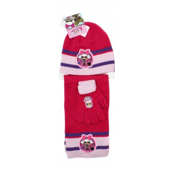 Komplekts bērniem (Cepure, šalle un cimdi ) L.O.L. Surprise!