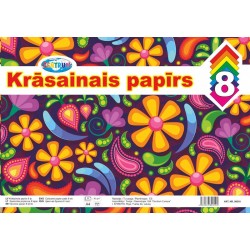Krāsainais papīrs A4 8lp. Krāsainais papīrs A4 8lp.