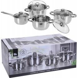 Katlu komplekts 4 katli + 4 vāki Katlu komplekts 4 katli + 4 vāki