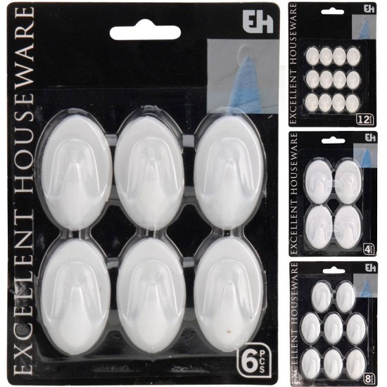 Самоклеящиеся крючки, различные виды