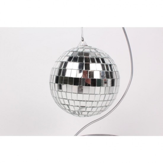 Елочное украшение MIRROR BALL SILVER, 10CM