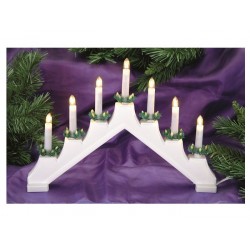 Adventes svečturis 7 LED, 30 cm NY Adventes svečturis 7 LED, 30 cm NY