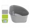 Plastmasas grozs izlietnei  18x18x11cm, dažādas krāsas