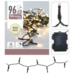 LED Ziemassvētku virtene 96 LED, 7m WARM WHITE NY LED Ziemassvētku virtene 96 LED, 7m WARM WHITE NY