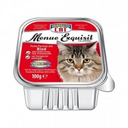 Perfecto Cat паштет для кошек с говядиной  100 гр. Perfecto Cat паштет для кошек с говядиной  100 гр.