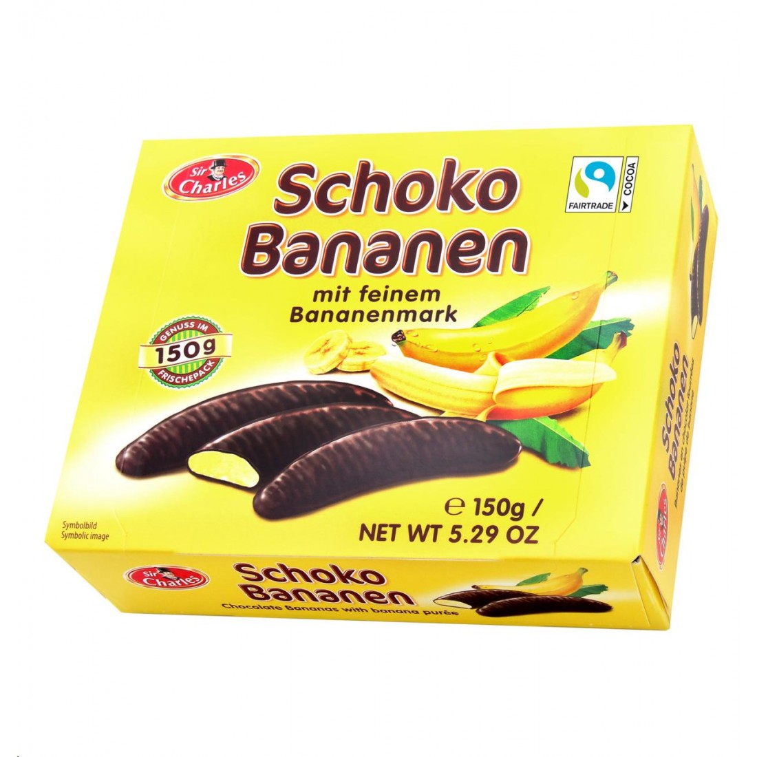 Банановое суфле шоколадное Schoko Bananen 150г