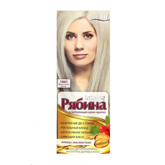 RJABINA matu krāsa (1001) platīna blonds