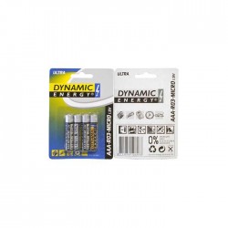 Baterijas DYNAMIC ULTRA R03 AAA, 4 gab