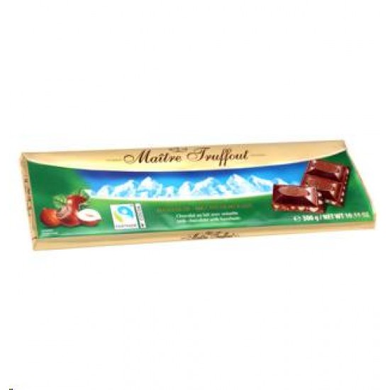 Piena šokolāde ar lazdu riekstiem "Maitre Truffout" 300gr