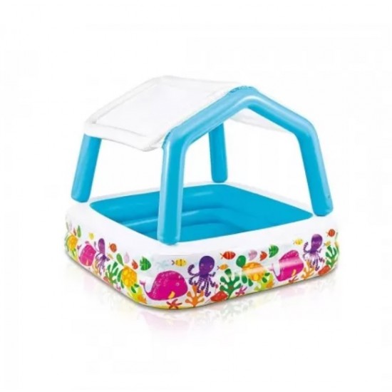 Бассейн INTEX BABY 157X157X122CM - с крышей