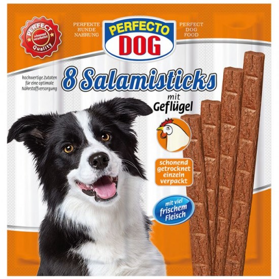 Perfecto Dog sloksnes ar mājputnu garšu 88 gr Perfecto Dog sloksnes ar mājputnu garšu 88 gr