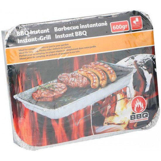 Grila aluminija paliktnis BBQ instant  600g  AL